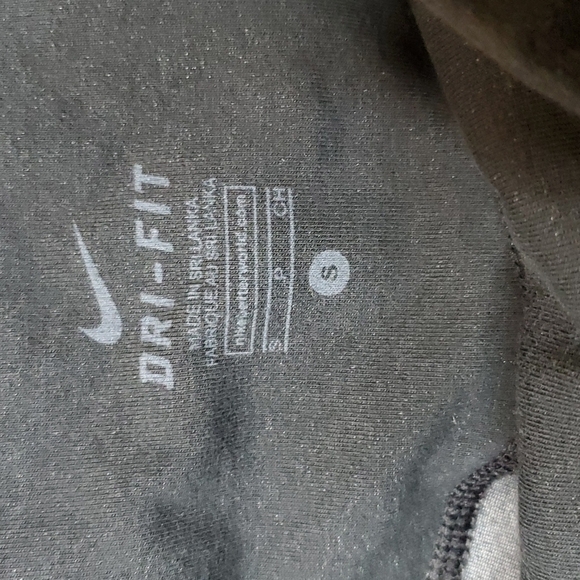 Nike leggings tighs capri burnout striped gray black womens mid rise size small - Picture 4 of 9